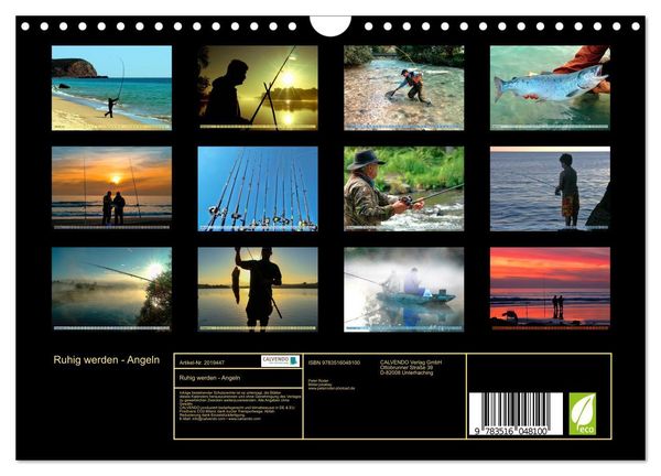 Produktbild: Ruhig werden - Angeln (Wandkalender 2026 DIN A4 quer), CALVENDO Monatskalender