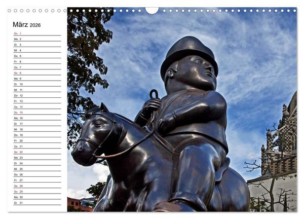 Produktbild: Kolumbien Impressionen (Wandkalender 2026 DIN A3 quer), CALVENDO Monatskalender