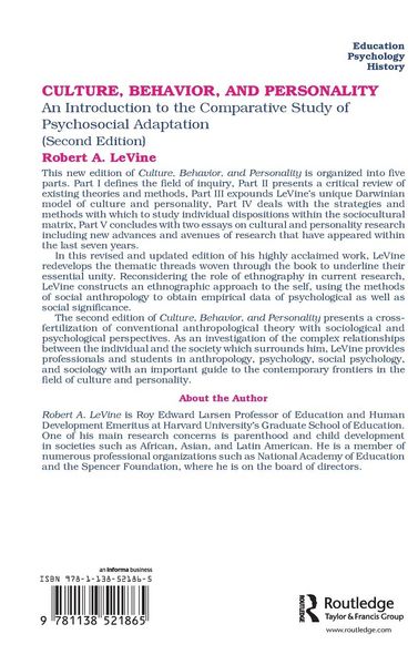 Produktbild: Culture, Behavior, and Personality
