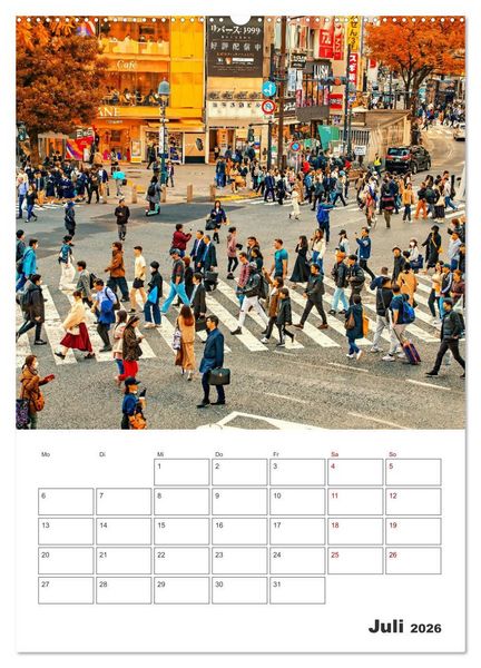 Produktbild: Tokio - Reiseplaner (Wandkalender 2026 DIN A2 hoch), CALVENDO Monatskalender