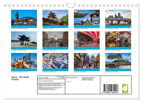 Produktbild: Seoul - Die Seele Koreas (Wandkalender 2027 DIN A4 quer), CALVENDO Monatskalender