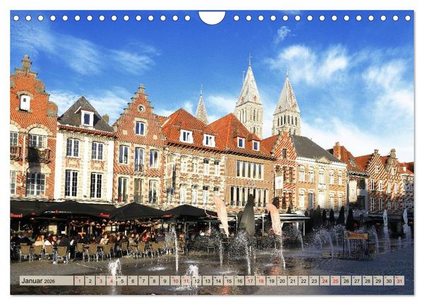 Produktbild: Tournai - Malerisches Belgien (Wandkalender 2026 DIN A4 quer), CALVENDO Monatskalender