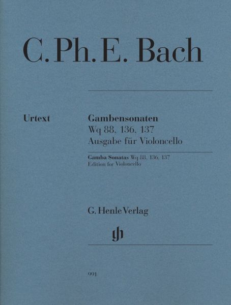 Carl Philipp Emanuel Bach - Gambensonaten Wq 88, 136, 137