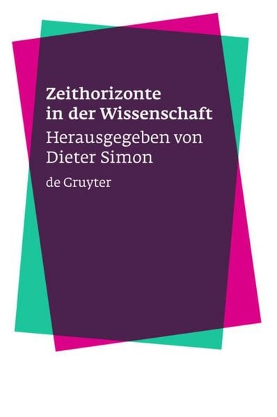 Produktbild: Zeithorizonte in der Wissenschaft
