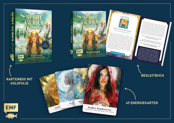 Produktbild: Orakel-Kartenset: Spirit Guides | 49 Energiekarten mit Begleitbuch