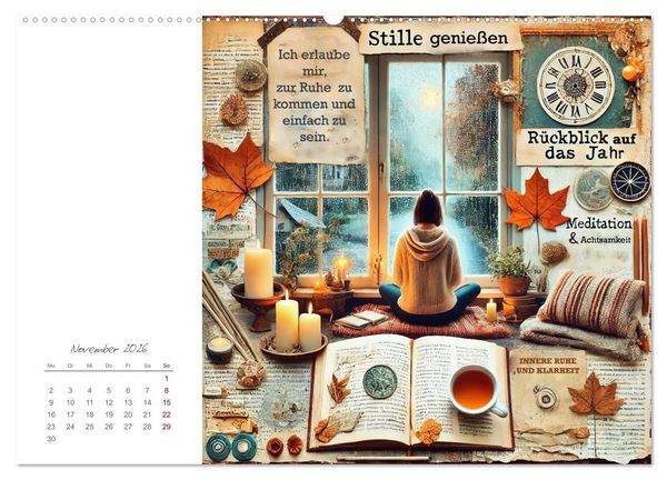 Produktbild: Soulful Days - Dein Selfcare-Kalender (hochwertiger Premium Wandkalender 2026 DIN A2 quer), Kunstdruck in Hochglanz