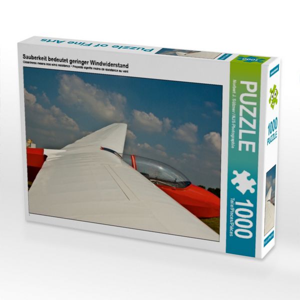 CALVENDO Puzzle Sauberkeit bedeutet geringer Windwiderstand | 1000 Teile Lege-Größe 64x48cm Foto-Puzzle für glückliche Stunden