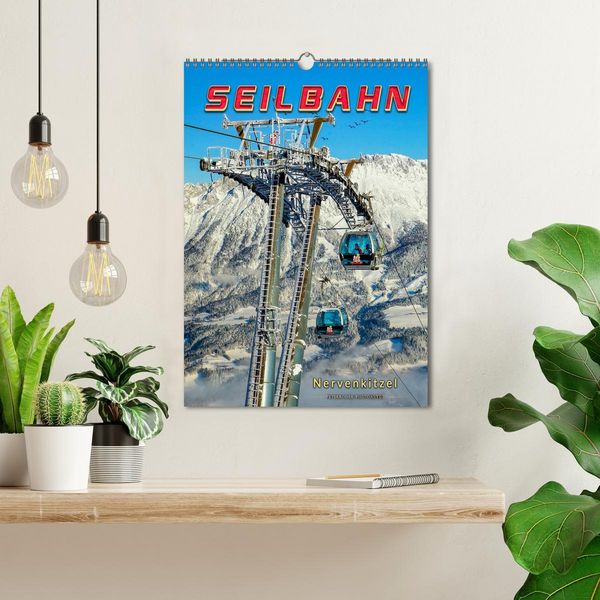 Produktbild: Nervenkitzel Seilbahn (Wandkalender 2026 DIN A3 hoch), CALVENDO Monatskalender
