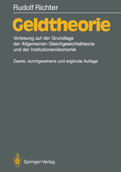 Produktbild: Geldtheorie