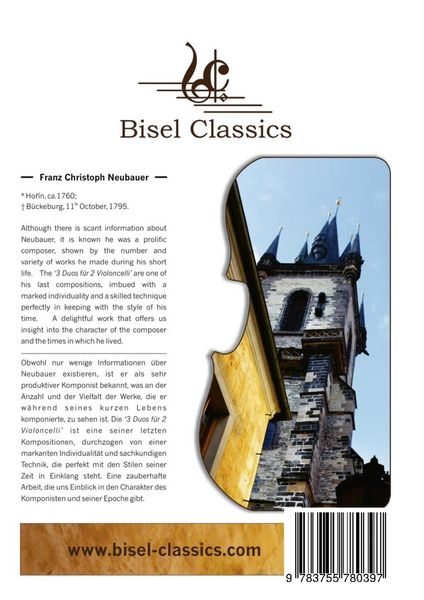 Produktbild: 3 Duos f&uuml;r 2 Violoncelli, Opus 10