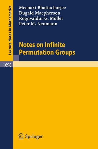 Produktbild: Notes on Infinite Permutation Groups