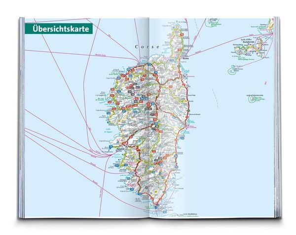 Produktbild: KOMPASS Wanderf&uuml;hrer Korsika, 80 Touren mit Extra-Tourenkarte