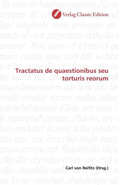 Produktbild: Tractatus de quaestionibus seu torturis reorum