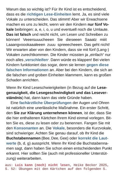 Produktbild: Luis kann (noch) nicht lesen
