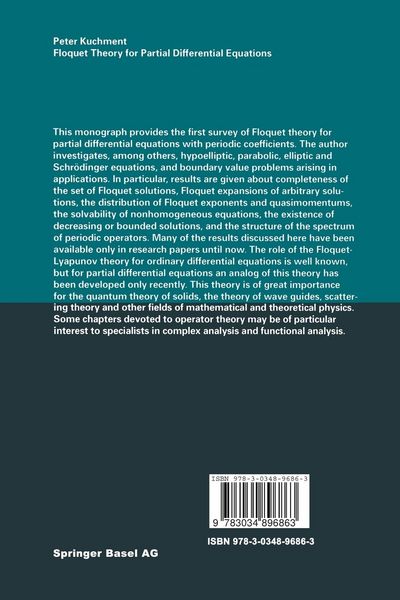 Produktbild: Floquet Theory for Partial Differential Equations