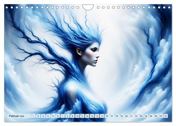 Produktbild: Die Magie der Natur Monatsk&ouml;niginnen (Wandkalender 2026 DIN A4 quer), CALVENDO Monatskalender