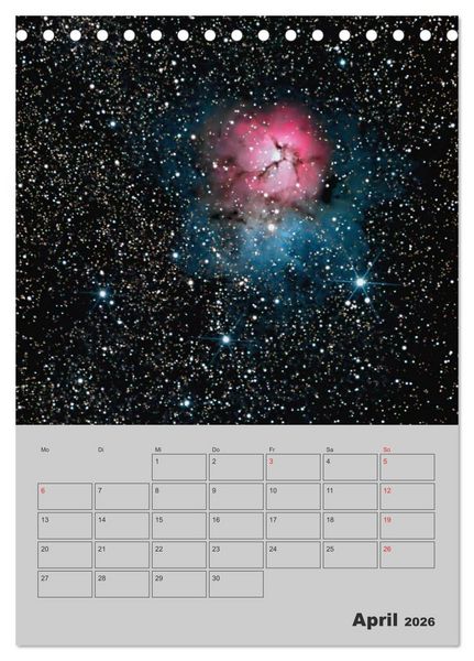 Produktbild: Wunderbares Universum (Tischkalender 2026 DIN A5 hoch), CALVENDO Monatskalender