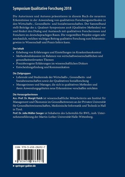 Produktbild: Symposium Qualitative Forschung 2018