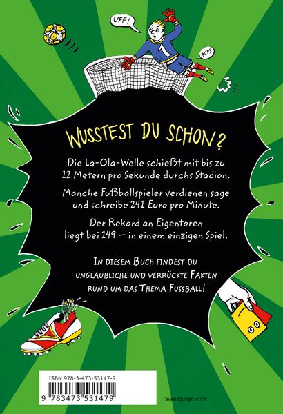Produktbild: Verr&uuml;ckte Fakten - Verr&uuml;ckte Fakten f&uuml;r coole Jungs. Fu&szlig;ball-Edition
