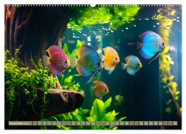 Produktbild: Tiefenentspanntes Aquarium (Wandkalender 2026 DIN A2 quer), CALVENDO Monatskalender