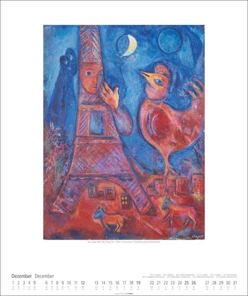 Produktbild: Marc Chagall Kalender 2027