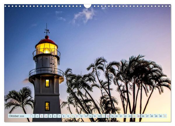 Produktbild: Leuchtt&uuml;rme - maritime Wegweiser (Wandkalender 2026 DIN A3 quer), CALVENDO Monatskalender