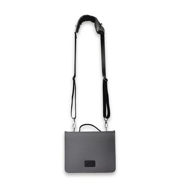 Produktbild: HabersackSKIN Tasche BASIC Gr. XL in Dunkel-Grau mit Tragegurt & Buchst&uuml;tze