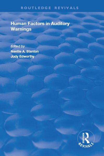 Produktbild: Human Factors in Auditory Warnings
