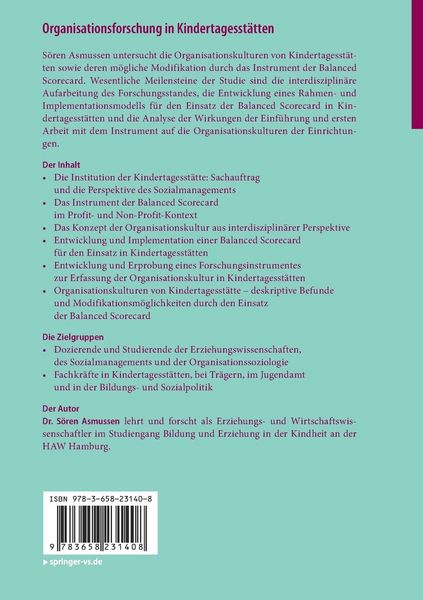 Produktbild: Organisationsforschung in Kindertagesst&auml;tten
