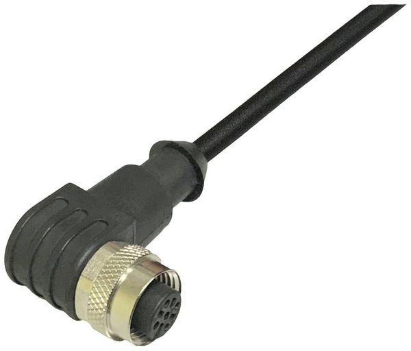 Produktbild: BKL Electronic 2702010 Sensor-/Aktor-Anschlussleitung M12 Kupplung, gewinkelt 5 m Polzahl Sensoren: 3 1 St.