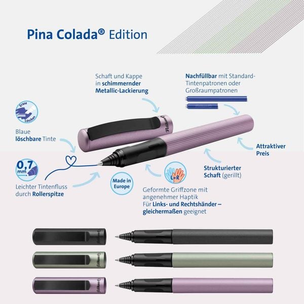 Produktbild: Pelikan Tintenroller Pina Colada Edition, Anthrazit metallic