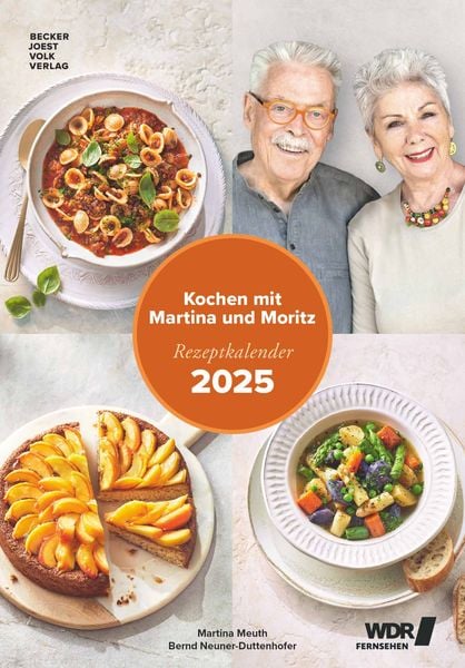 Becker Joest Volk - Kochen mit Martina und Moritz 2025, 23,7x34cm, Wandkalender der bekannten WDR-Fernsehköche, einfache