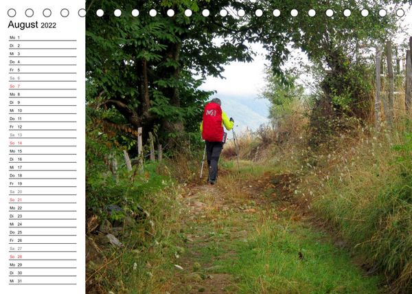 Produktbild: Jakobsweg - Camino San Salvador (Tischkalender 2022 DIN A5 quer)