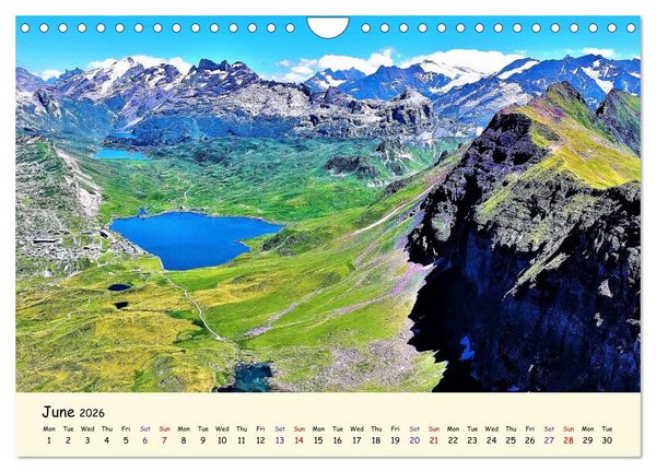 Produktbild: Switzerland and its majestic Alps (Wall Calendar 2026 DIN A4 landscape), CALVENDO 12 Month Wall Calendar