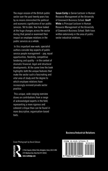 Produktbild: Employee Relations in the Public Services