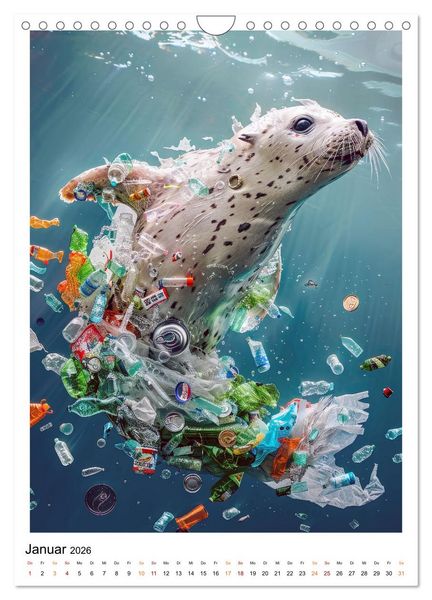 Produktbild: Unsere Umwelt leidet (Wandkalender 2026 DIN A4 hoch), CALVENDO Monatskalender