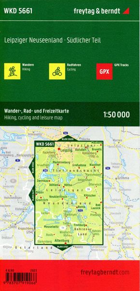Produktbild: Freytag & berndt Wanderkarte WKD 5661 Leipziger Neuseenland - S&uuml;dlicher Teil 1:50.000