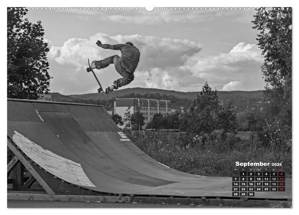 Produktbild: Auf dem Skateboard (Wandkalender 2026 DIN A2 quer), CALVENDO Monatskalender