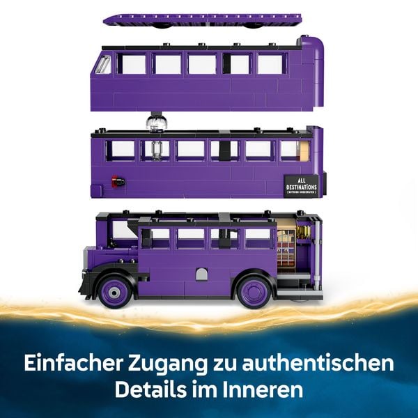LEGO Harry Potter Abenteuer mit dem Fahrenden Ritter, Set mit Bus 76446