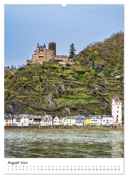 Produktbild: Burgen und Burgruinen am Mittelrhein (hochwertiger Premium Wandkalender 2026 DIN A2 hoch), Kunstdruck in Hochglanz