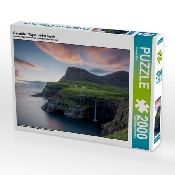 Produktbild: CALVENDO Puzzle G&aacute;sadalur, V&aacute;gar, F&auml;r&ouml;er-Inseln | 2000 Teile Lege-Gr&ouml;&szlig;e 90x67cm Foto-Puzzle f&uuml;r gl&uuml;ckliche Stunden