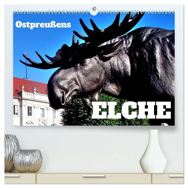 Produktbild: Ostpreu&szlig;ens Elche (hochwertiger Premium Wandkalender 2026 DIN A2 quer), Kunstdruck in Hochglanz