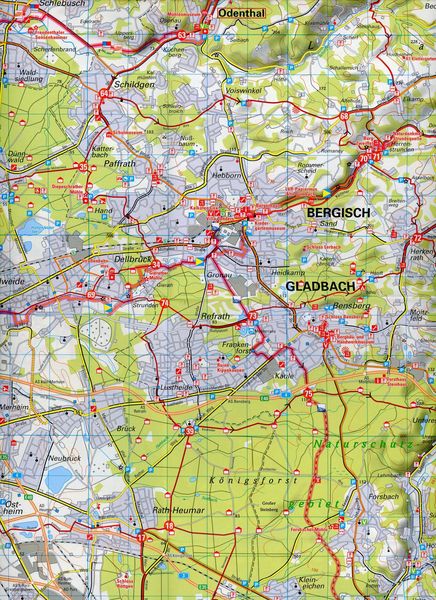 Produktbild: BVA Radwanderkarte Rheinisch-Bergischen und Oberbergischen Kreis 1:50.000