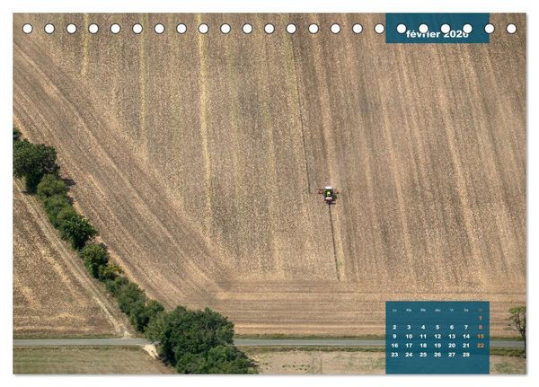 Produktbild: Le Berry secret, le Cher vu du ciel (Calendrier de bureau 2026 DIN A5 vertical), CALVENDO calendrier mensuel