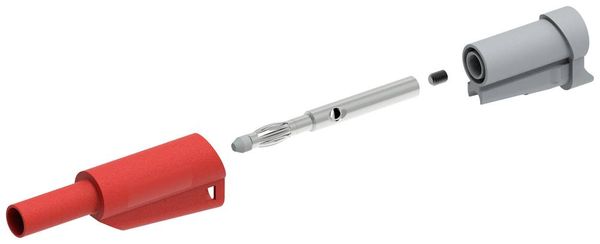 Produktbild: Electro PJP 1076-CD1-R Laborstecker Stecker, gerade Stift-&Oslash;: 4mm Rot 1St.