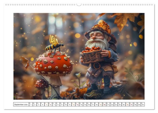 Produktbild: Auf den Spuren der Zwerge (hochwertiger Premium Wandkalender 2026 DIN A2 quer), Kunstdruck in Hochglanz