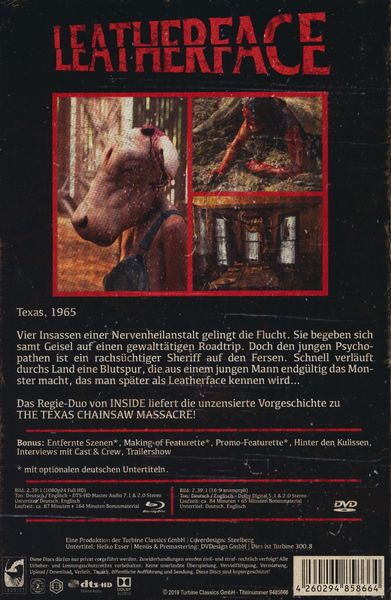 Produktbild: Leatherface (Uncut) - Limited Collector's Edition im VHS-Design (+ DVD)