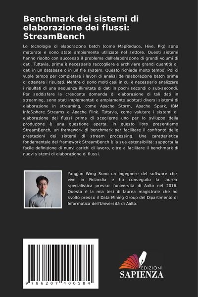 Produktbild: Benchmark dei sistemi di elaborazione dei flussi: StreamBench