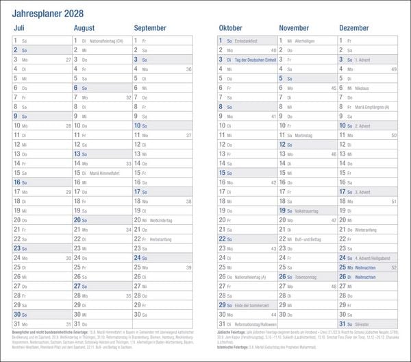 Produktbild: Wochen-Taschenkalender, schwarz 2027