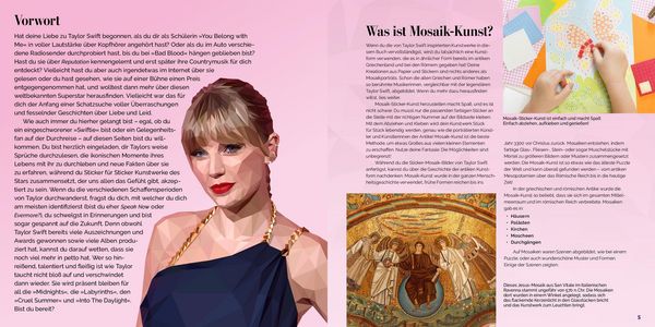 Produktbild: Taylor Swift Mosaik-Stickerbuch I Tribute Edition